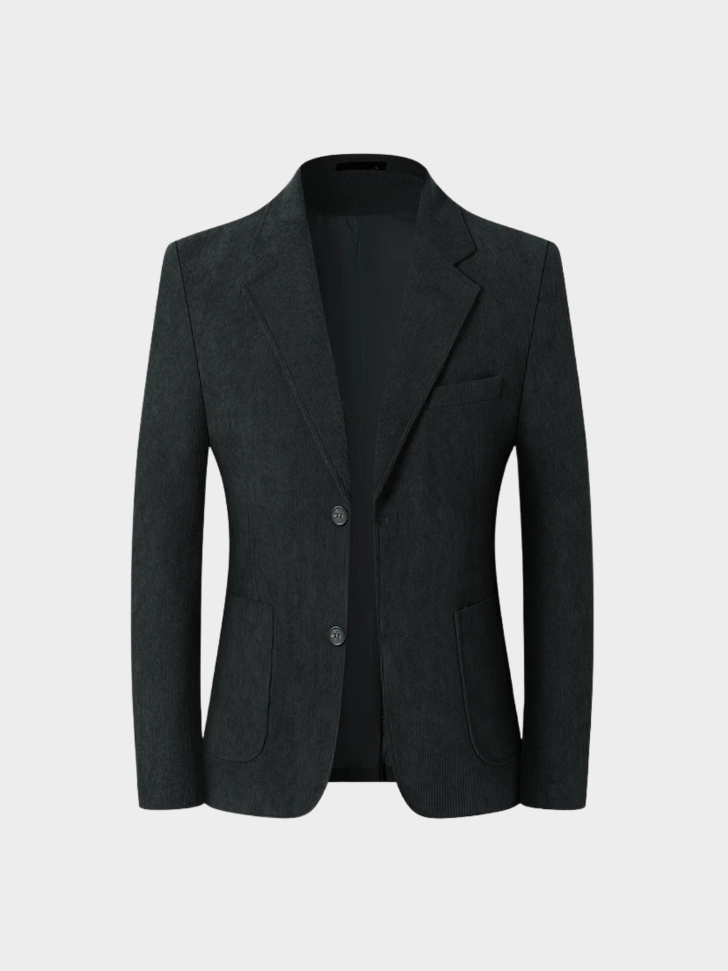 Men’s Polyester Blazer – Single-Breasted Tatting Jacket