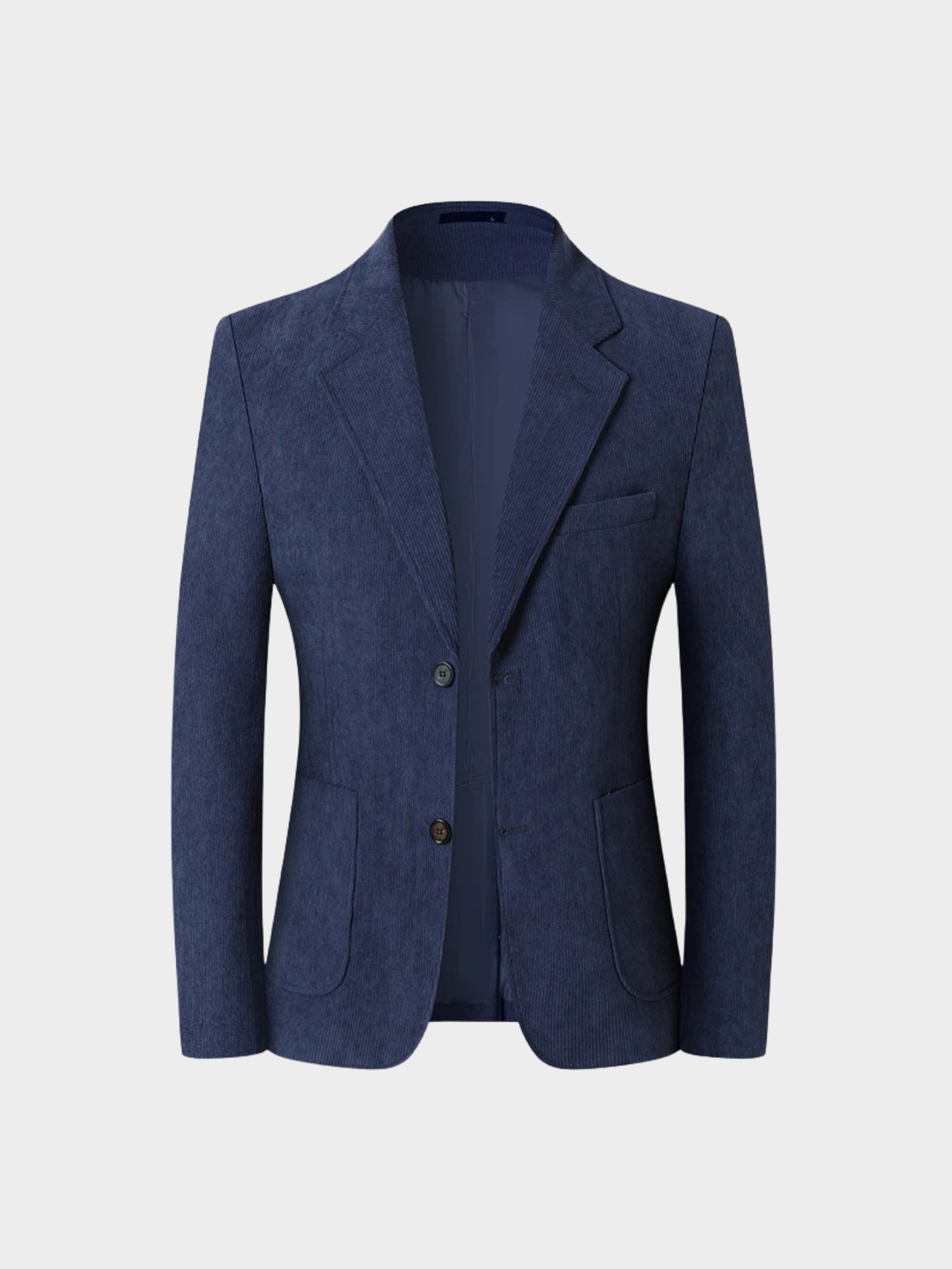 Men’s Polyester Blazer – Single-Breasted Tatting Jacket