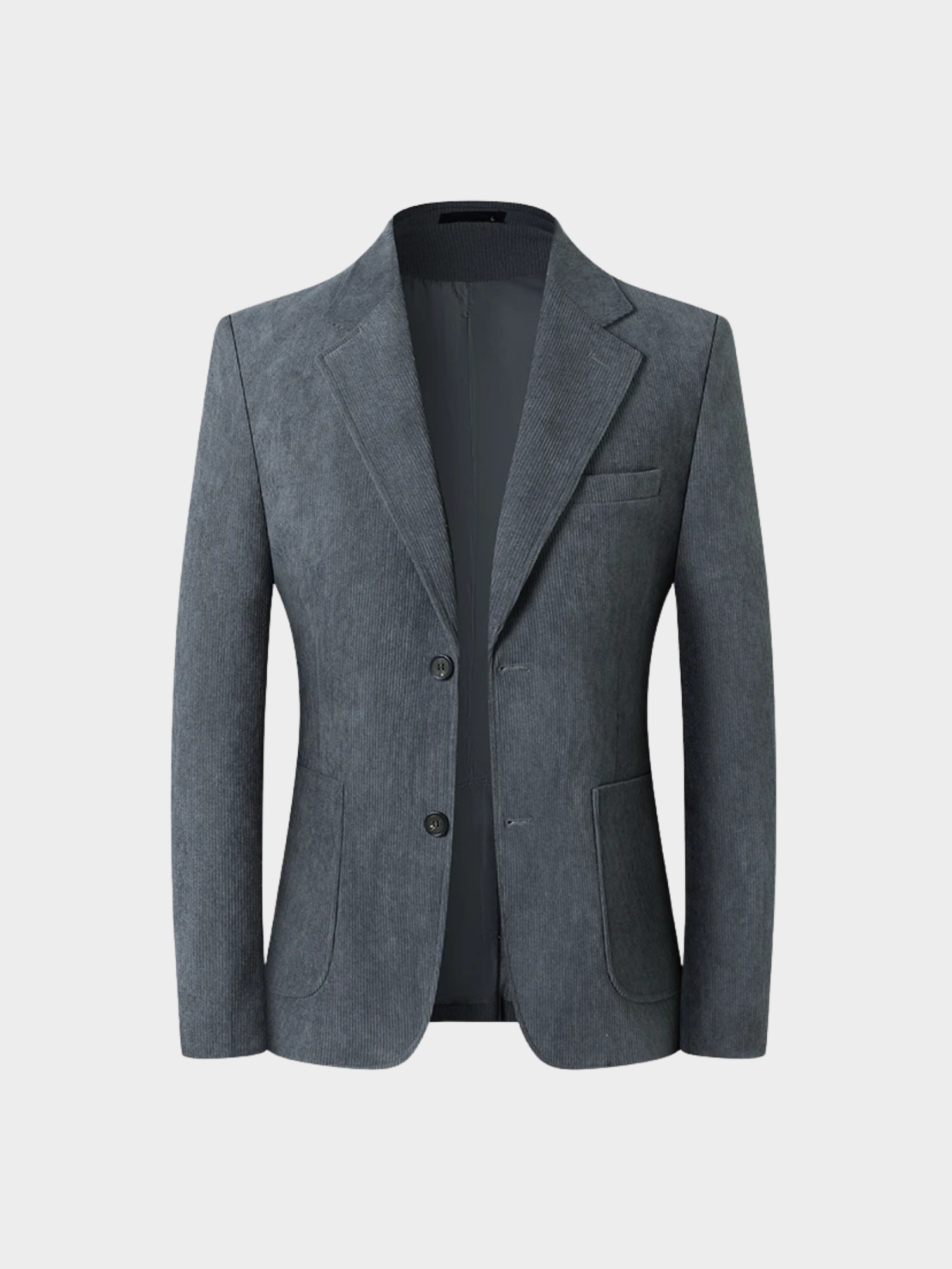 Men’s Polyester Blazer – Single-Breasted Tatting Jacket