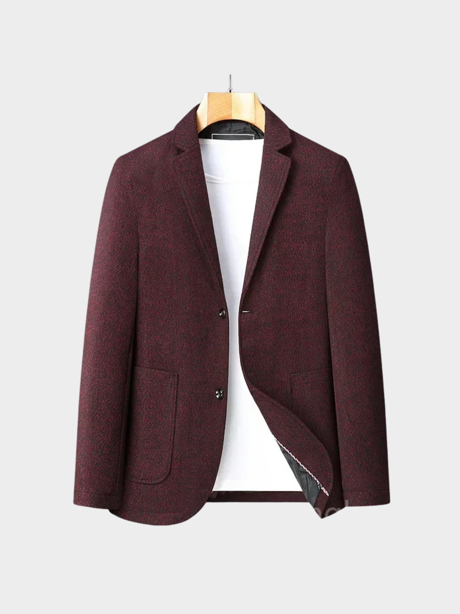 Men’s Polyester Blazer – Single-Breasted Non-Woven Jacket