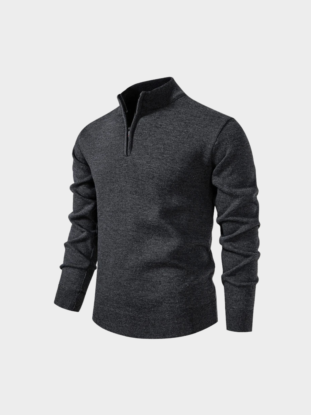 Men’s Knit Pullover with Half-Zip Design