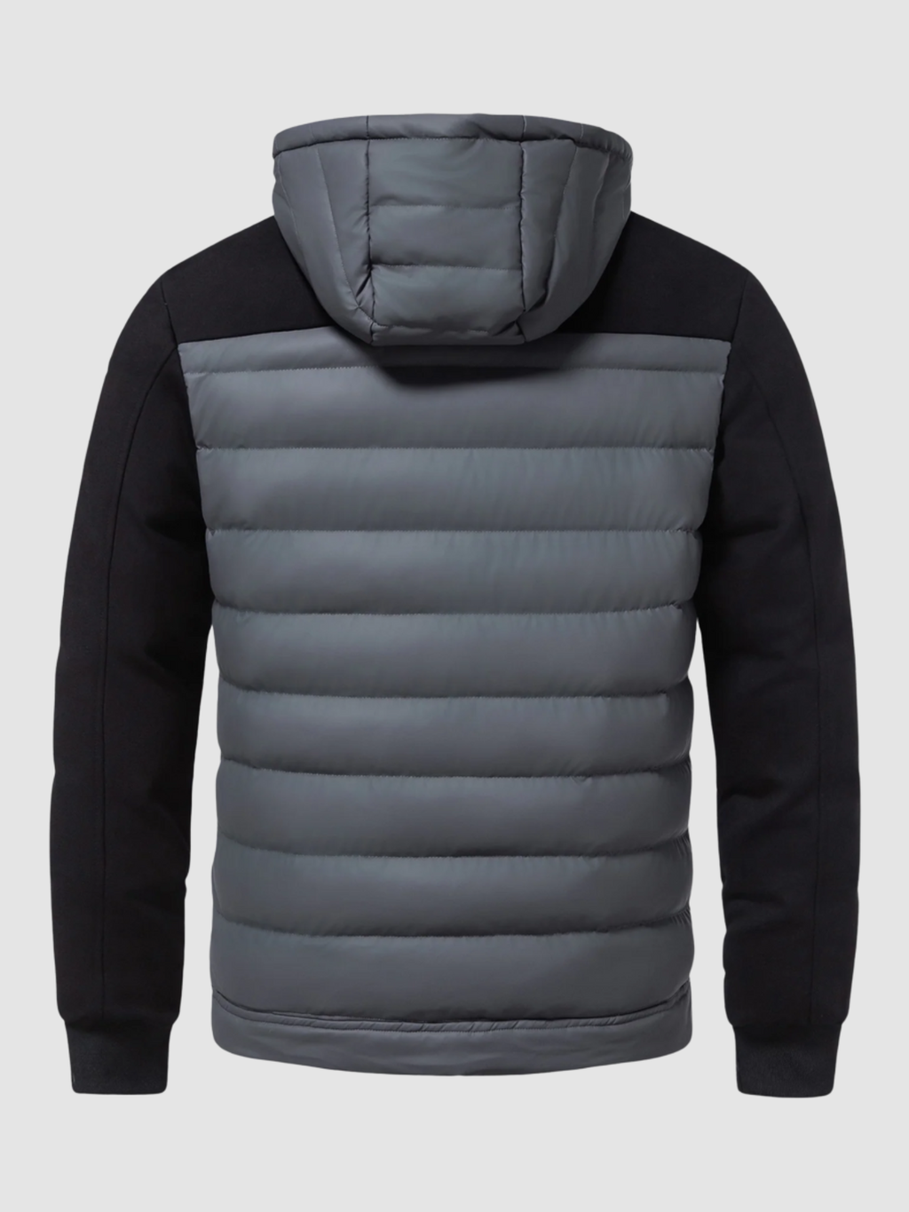 Men’s Quilted Hooded Puffer Jacket – Zip-Up Outerwear