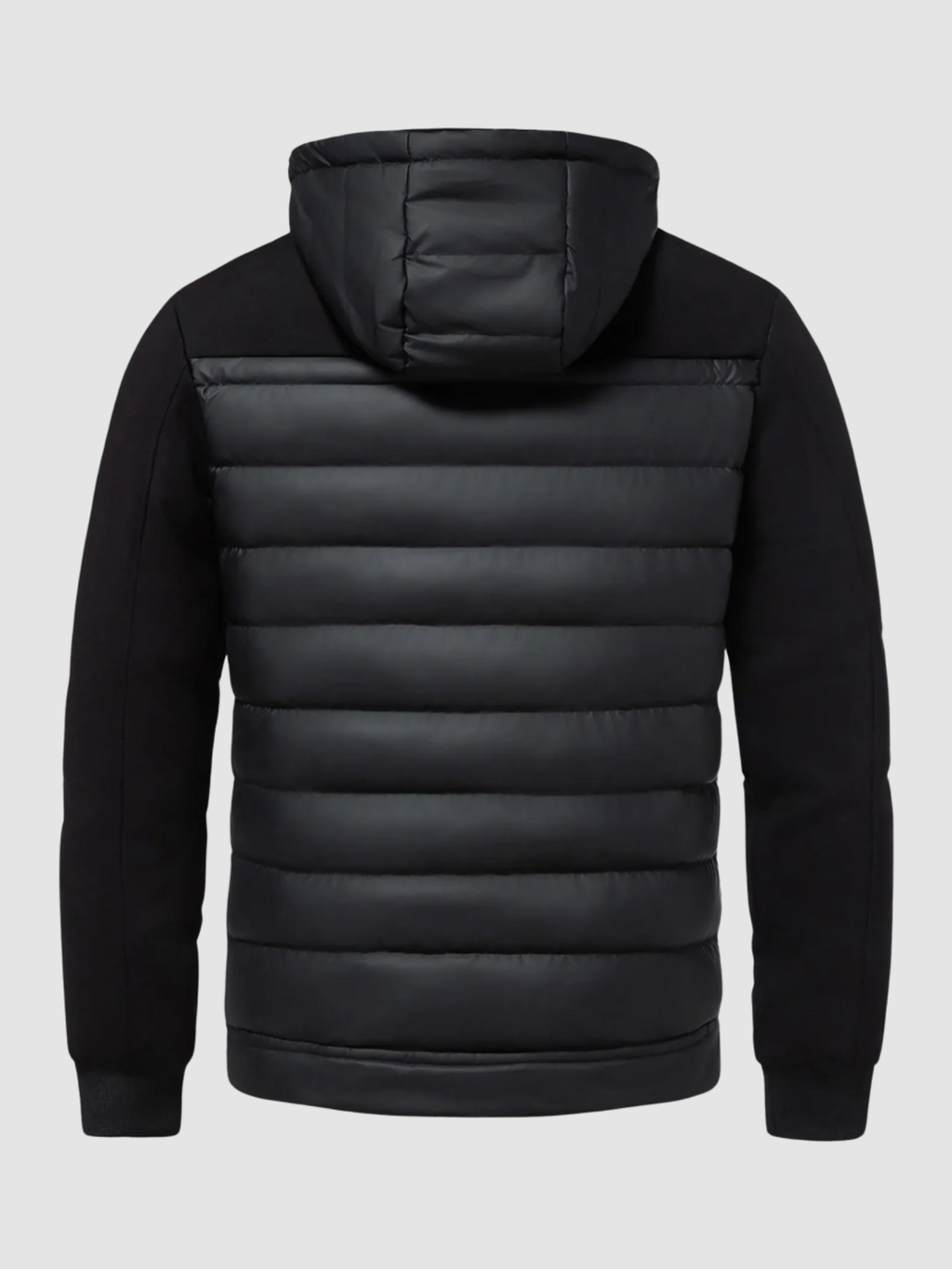 Men’s Quilted Hooded Puffer Jacket – Zip-Up Outerwear