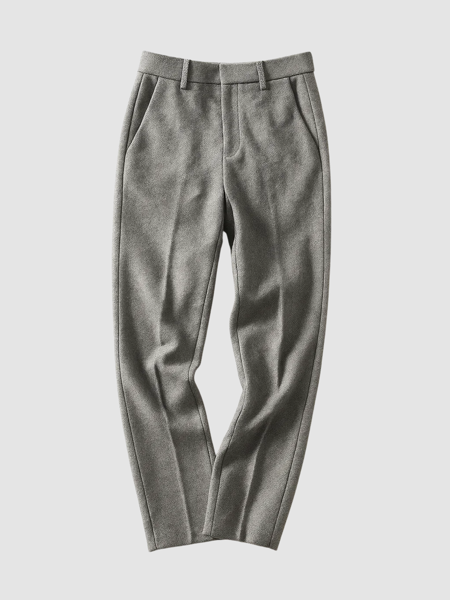 Women’s Straight-Leg Trousers – Mid-Rise Tailored Waistband